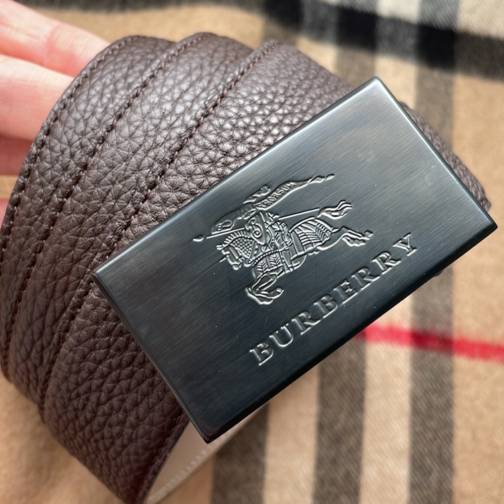Burberry Brown Leather Belt